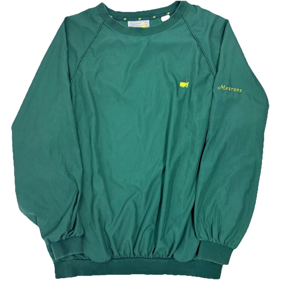 Masters Slazenger Windbreaker XXL Green Pullover Crewneck Augusta Golf VTG GUC